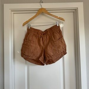 Athleta Cabo/ Retreat Linen Shorts